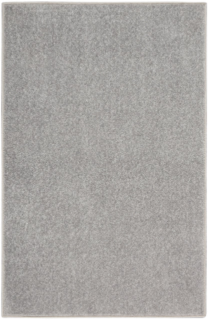 Nourison Home Nourison Essentials NRE01 Silver Grey Contemporary Power-loomed Rug