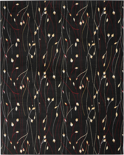 Nourison Home Grafix  Black  Contemporary