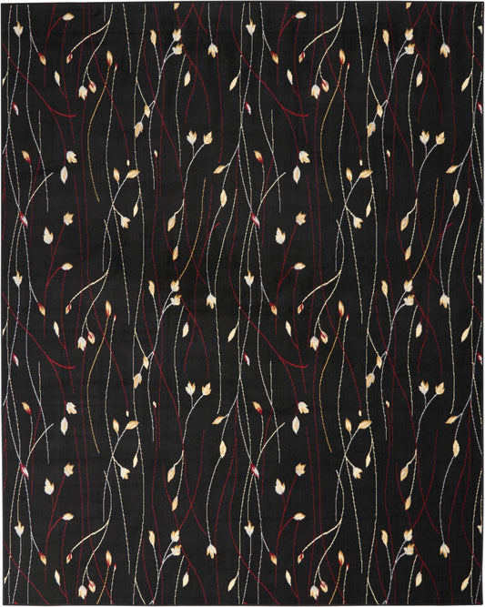 Nourison Home Grafix  Black  Contemporary