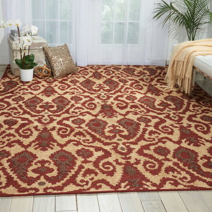 Nourison Home Kindred  Ivory Red  