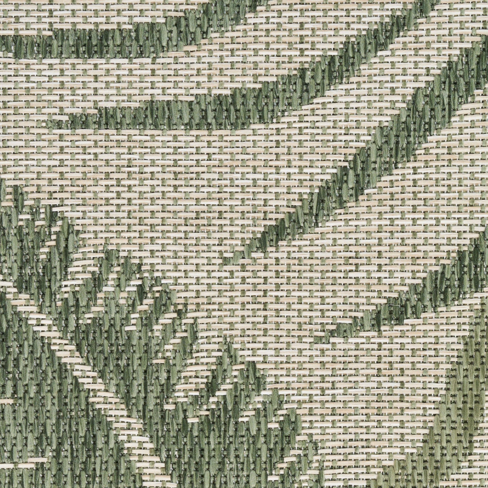Nourison Home Garden Oasis  Ivory Green  Contemporary