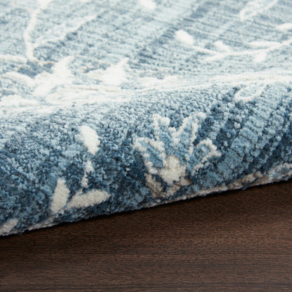 Nourison Home Lennox  Blue Ivory  Transitional