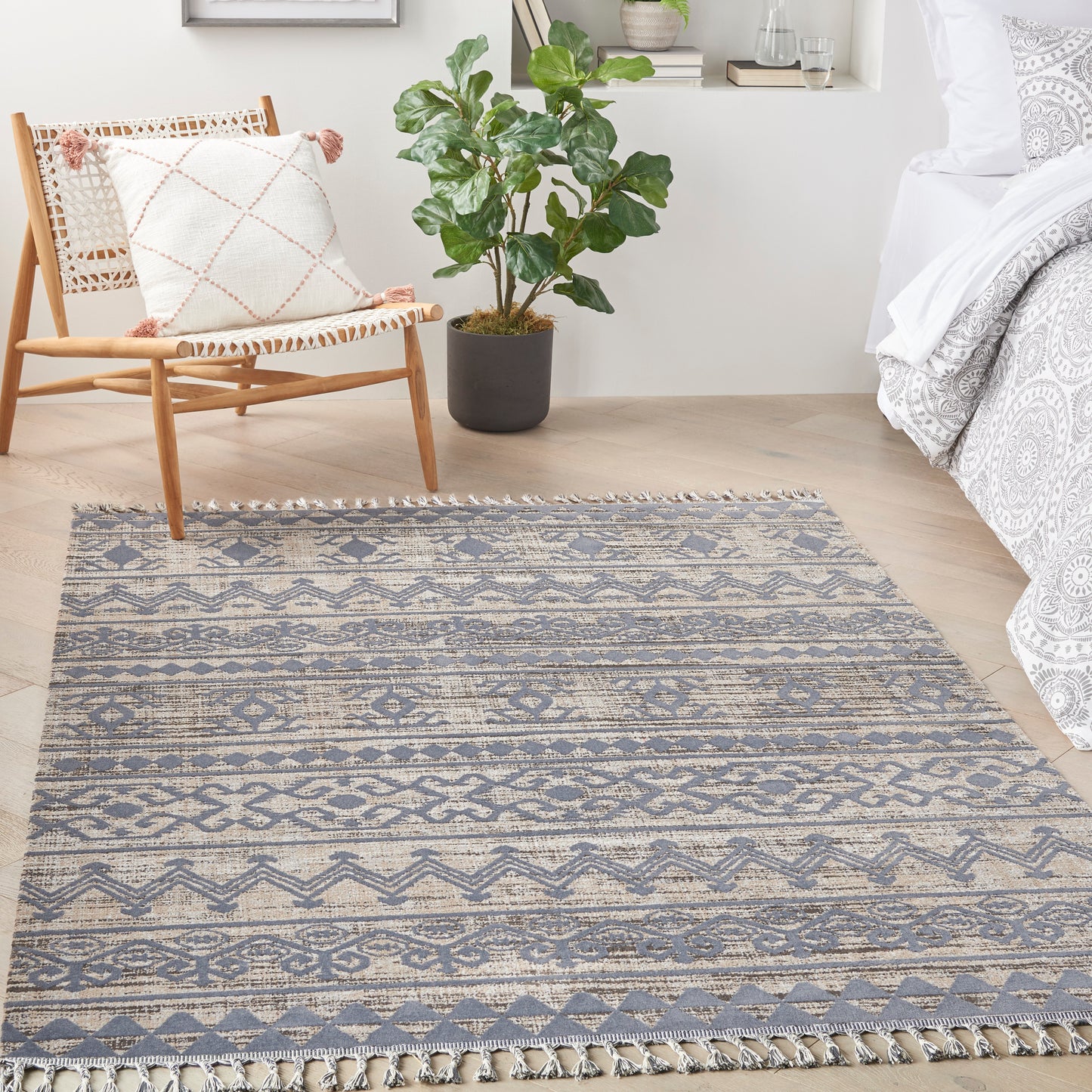 Nourison Home Asilah  Mocha Charcoal  Contemporary