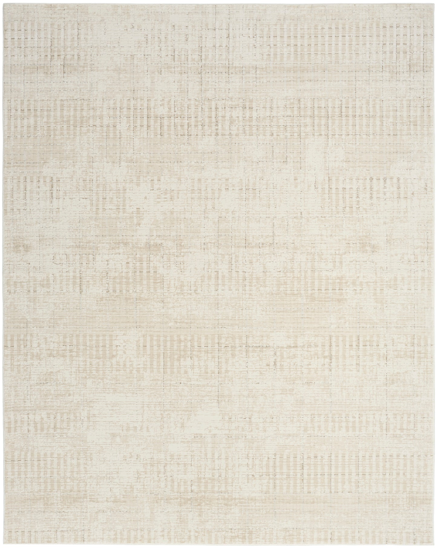 DKNY Grand Street GRN02 Ivory Beige Contemporary Power-loomed Rug