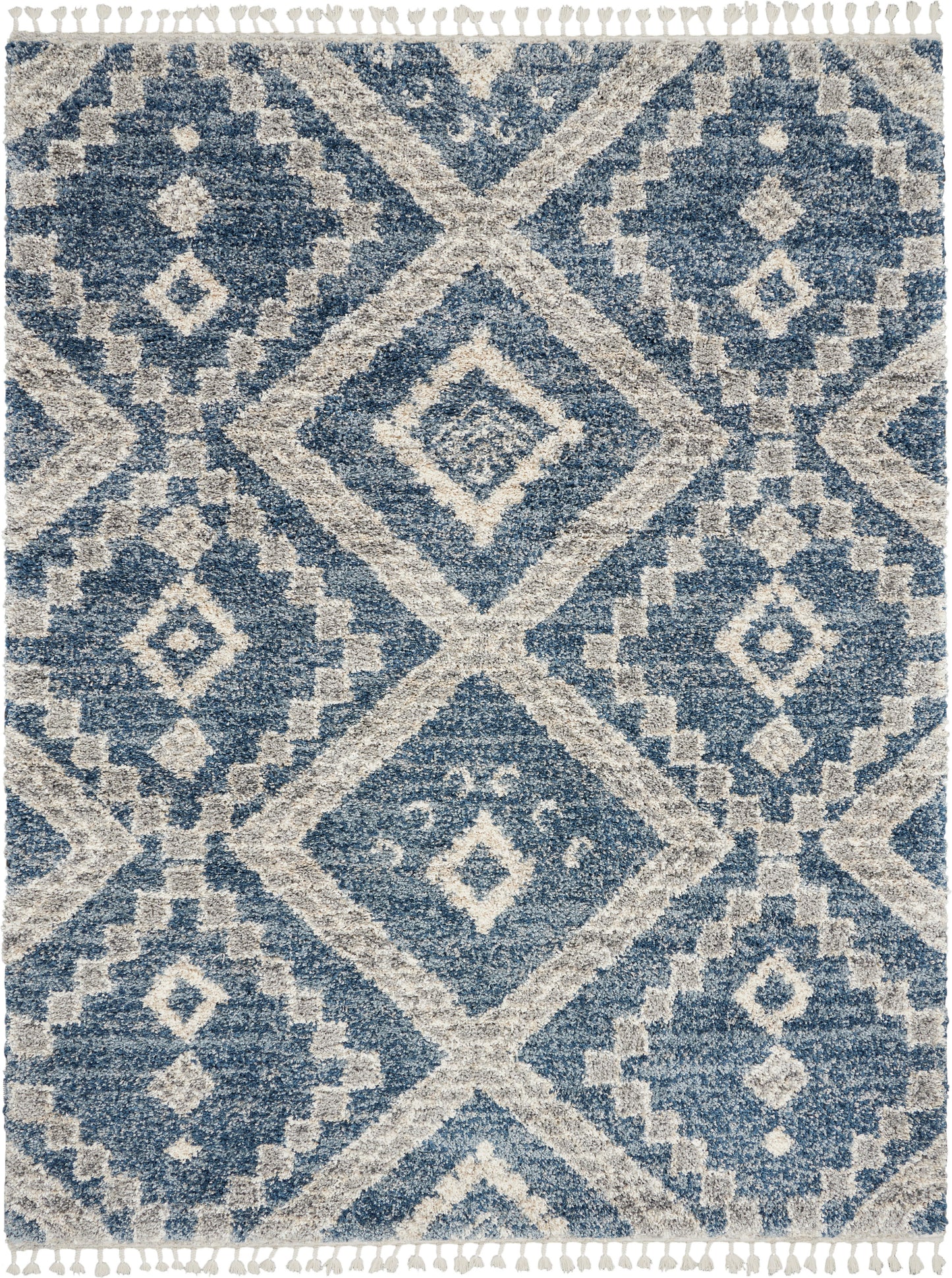 Nourison Home Oslo Shag  Denim Blue  Contemporary
