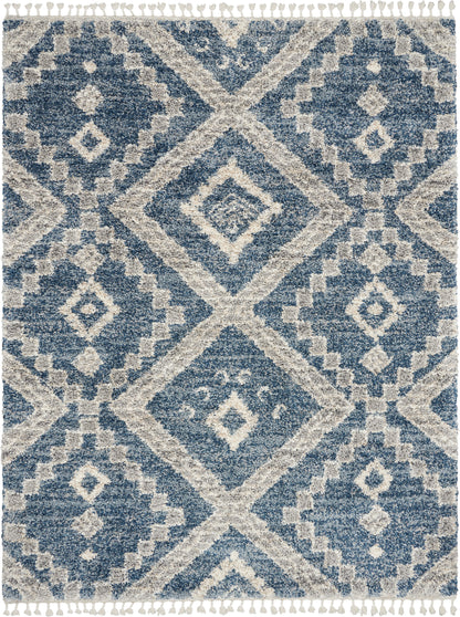Nourison Home Oslo Shag  Denim Blue  Contemporary