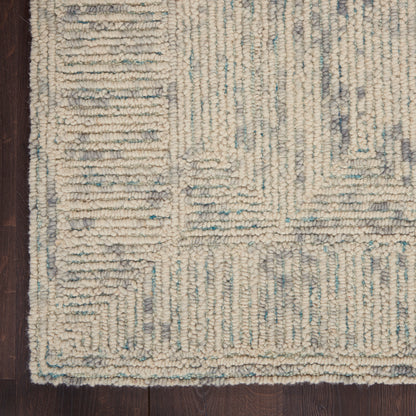 Nourison Home Colorado  Ivory Grey Teal  Contemporary
