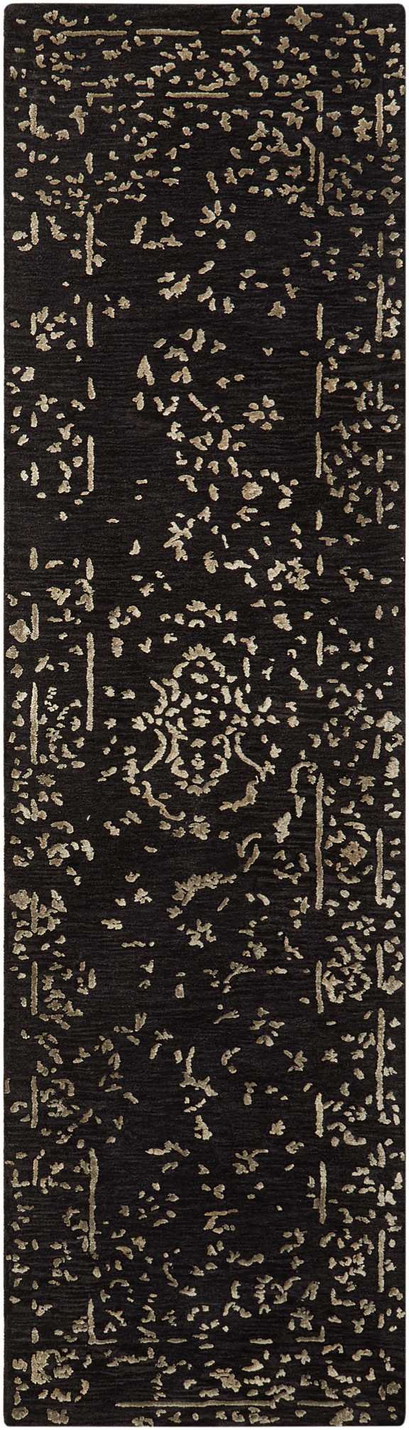 Nourison Home Opaline OPA03 Midnight Silver Transitional Tufted Rug