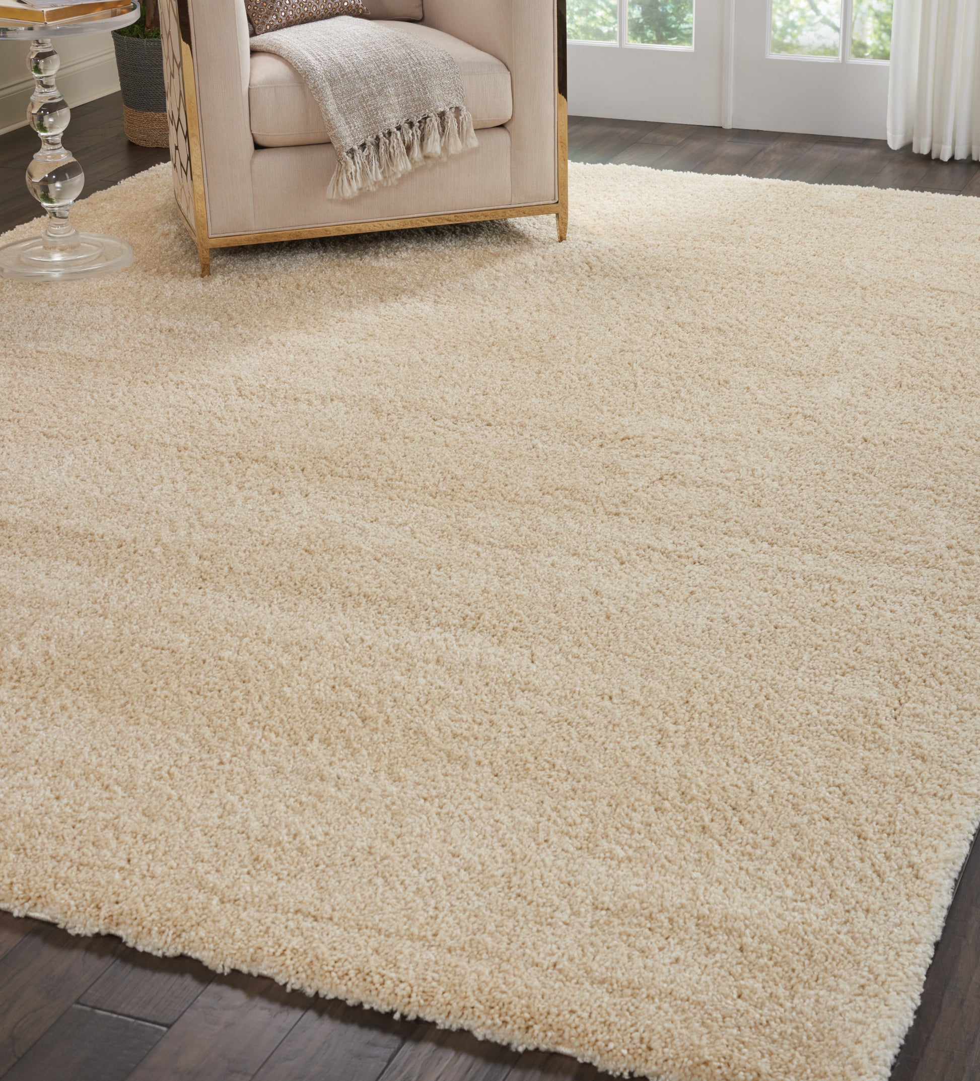 Nourison Home Malibu Shag  Cream  Contemporary