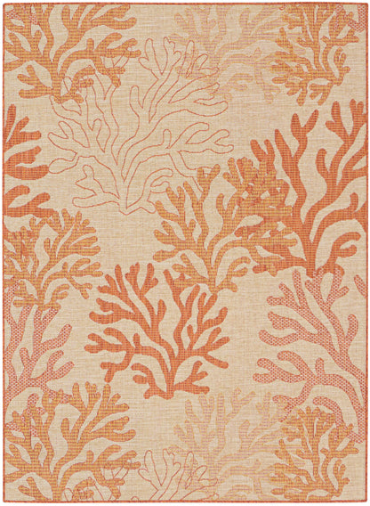 Nourison Home Garden Oasis GOA05 Coral Contemporary Power-loomed Rug