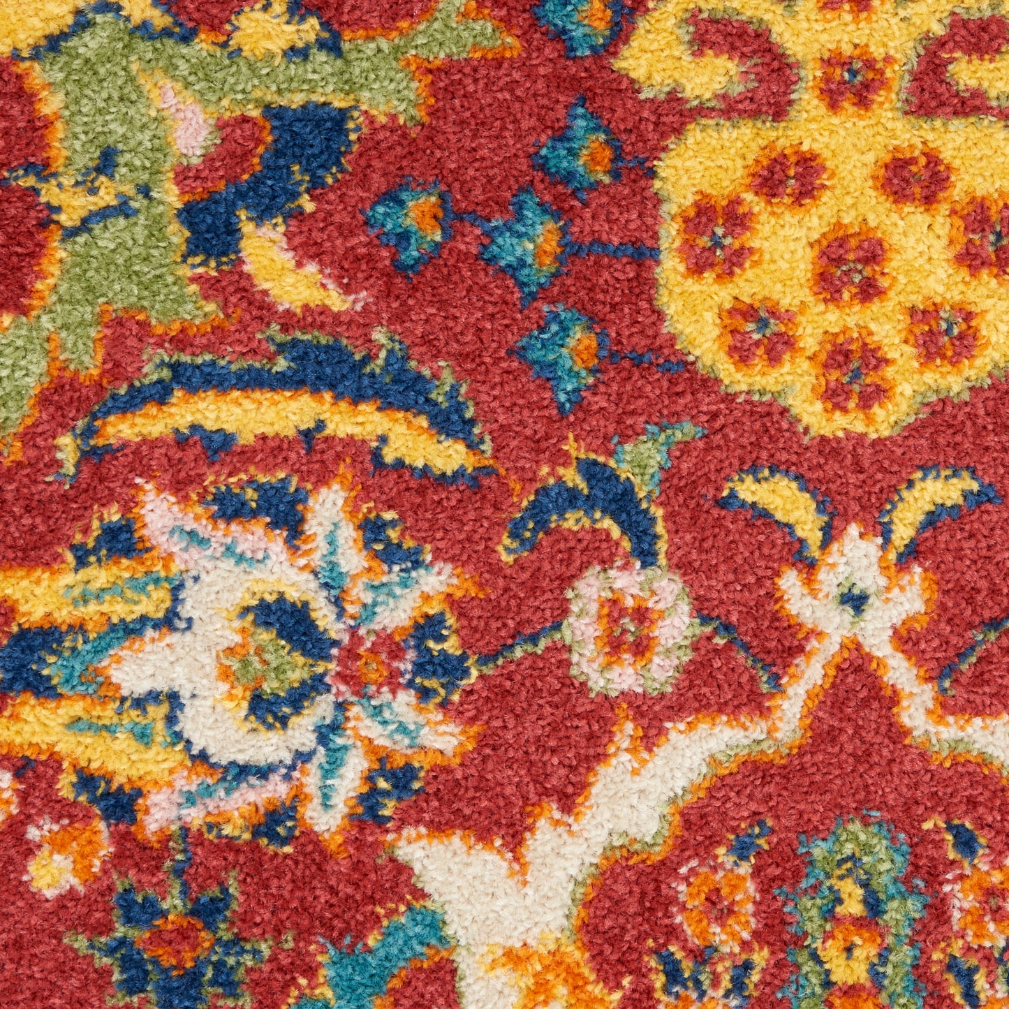 Nourison Home Allur  Red Multicolor  Transitional