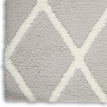 Nourison Home Feather Soft  Grey Ivory  Contemporary
