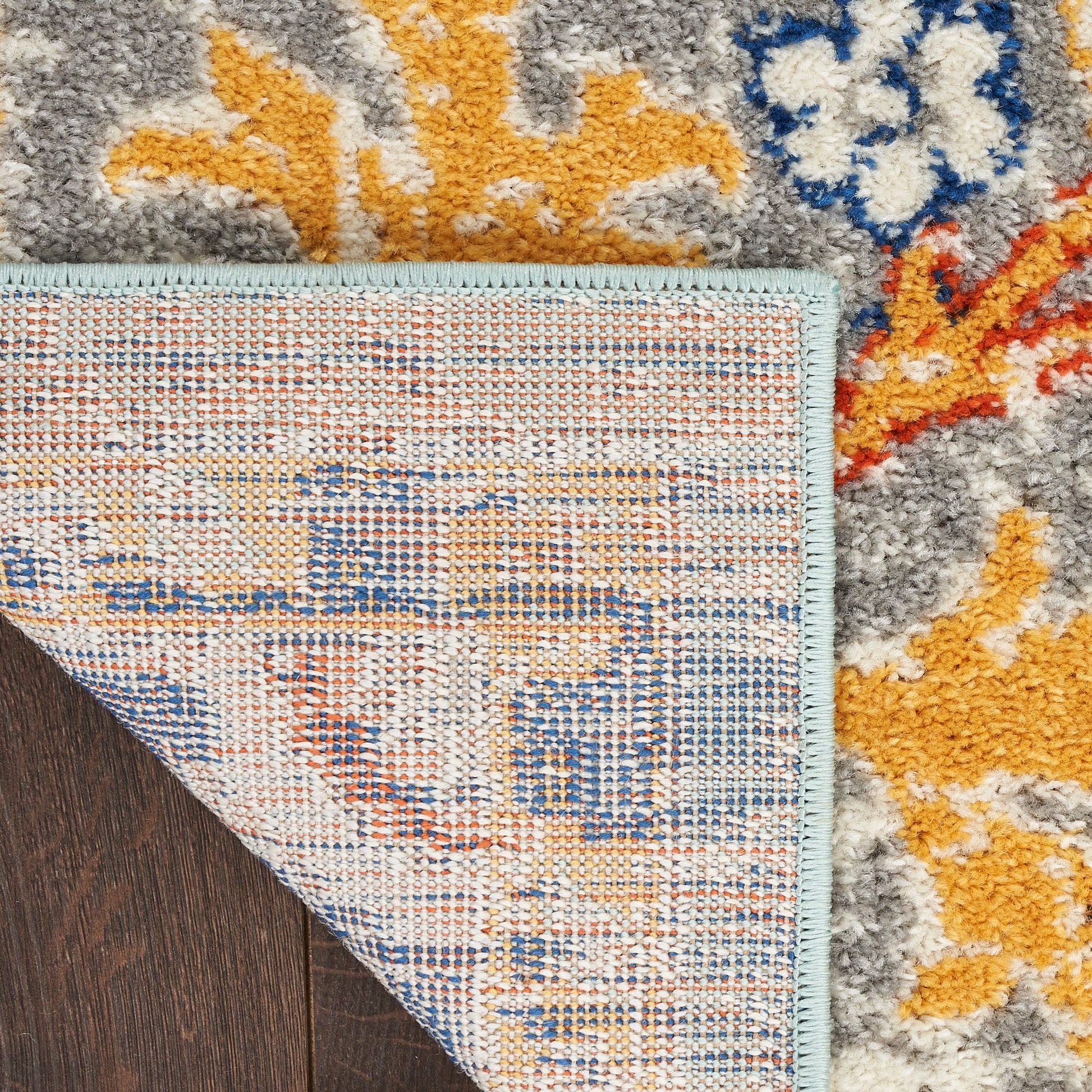 Nourison Home Passion  Aqua Multicolor  Traditional