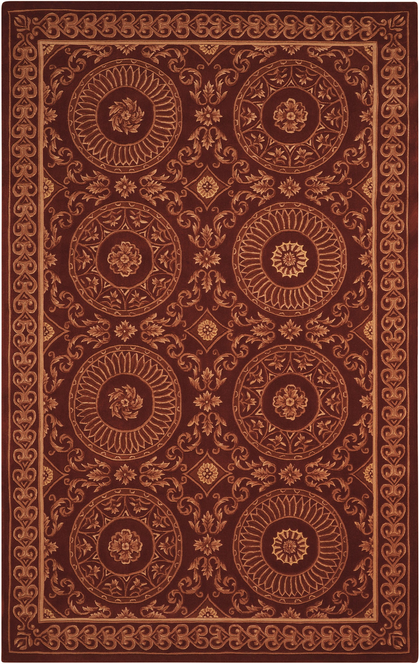 Nourison Home Versailles Palace VP50 Brick Traditional Tufted Rug