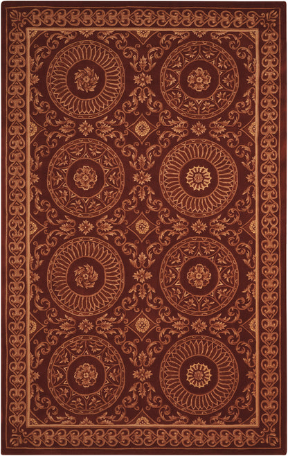 Nourison Home Versailles Palace VP50 Brick Traditional Tufted Rug