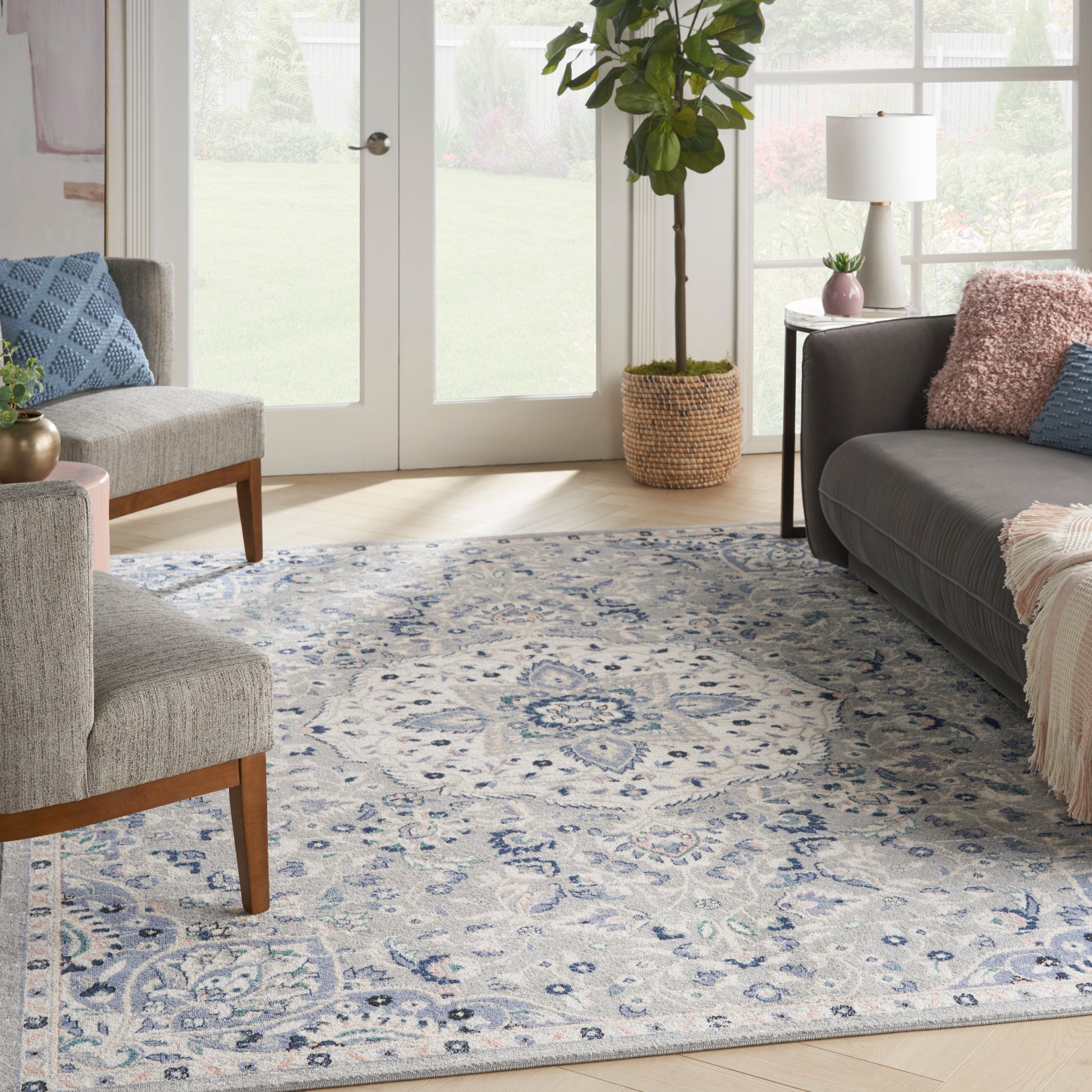 Nourison Home Passion  Grey Beige  Transitional