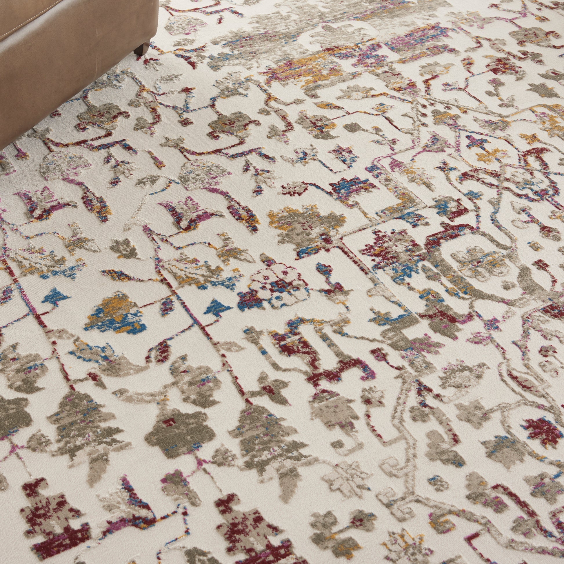 Nourison Home Melody  Ivory Multicolor  Traditional