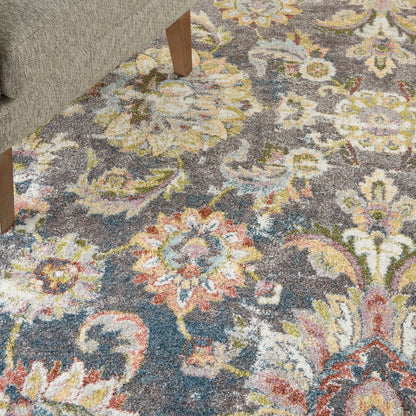 Nourison Home Soraya  Charcoal Multi  Transitional