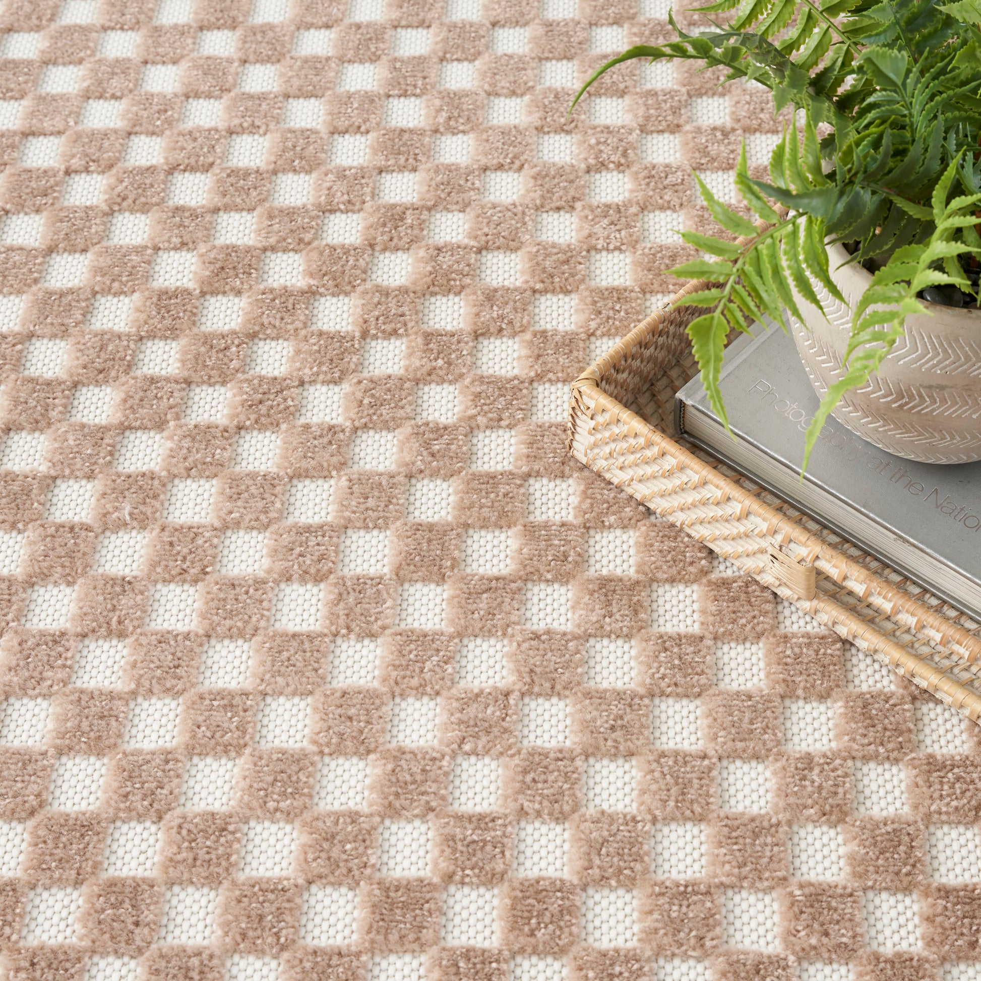 Nourison Home Care Free  Brown  Contemporary