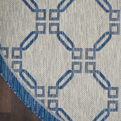 Nourison Home Country Side  Ivory Blue  Transitional