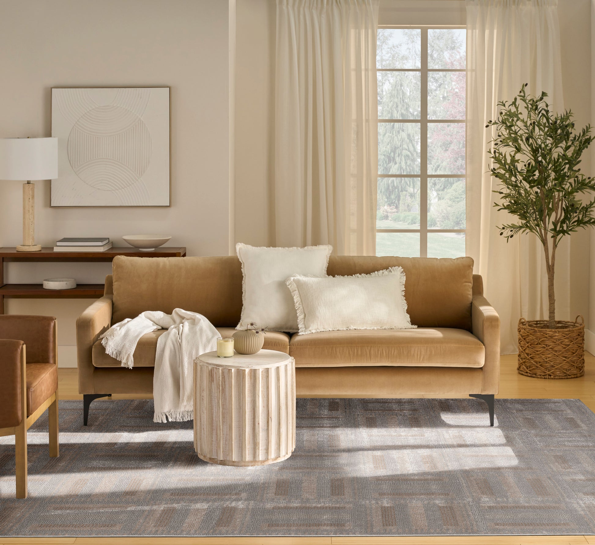 Nourison Home Nordic  Grey Multicolor  Contemporary