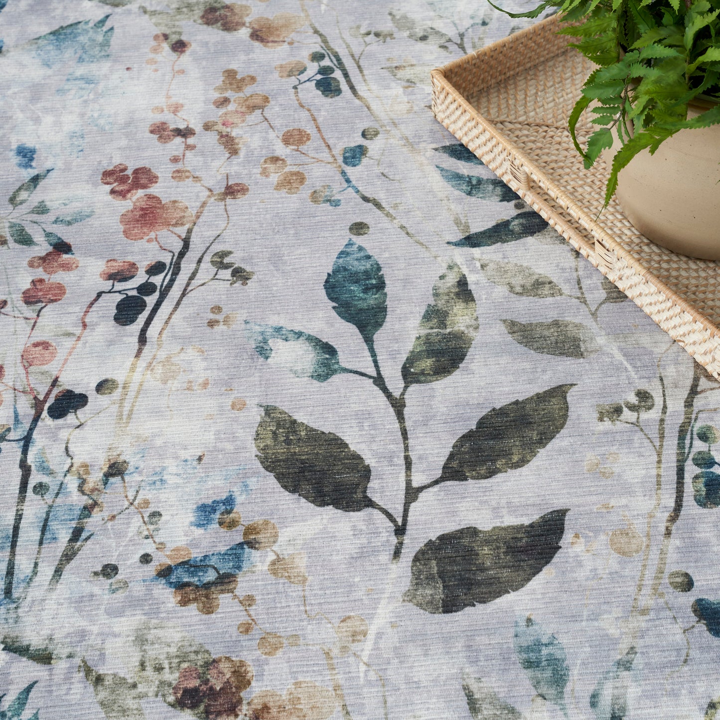 Nourison Home Nourison Washables  Grey Multicolor  Traditional
