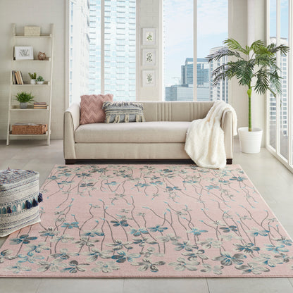 Nourison Home Tranquil  Pink  Contemporary