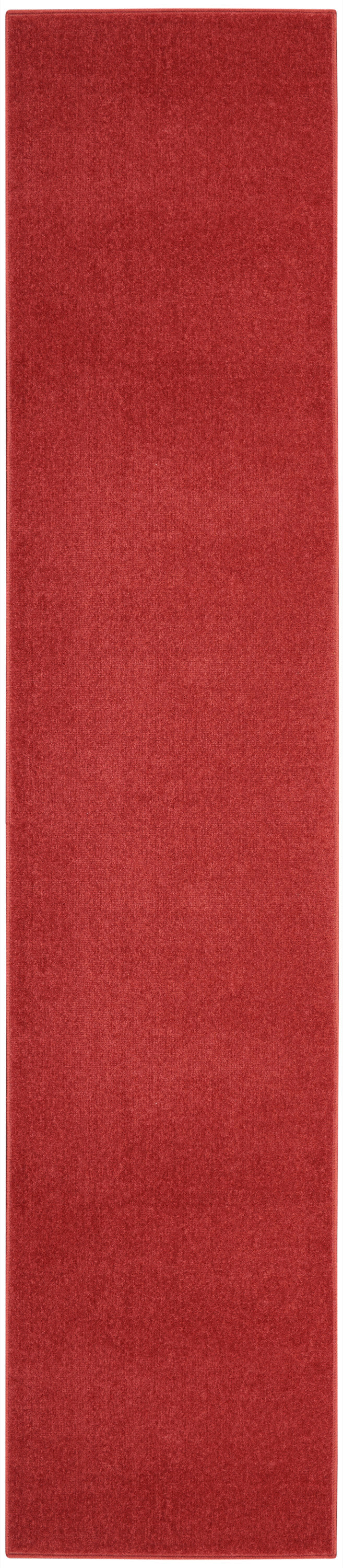Nourison Home Nourison Essentials NRE01 Brick Red Contemporary Power-loomed Rug