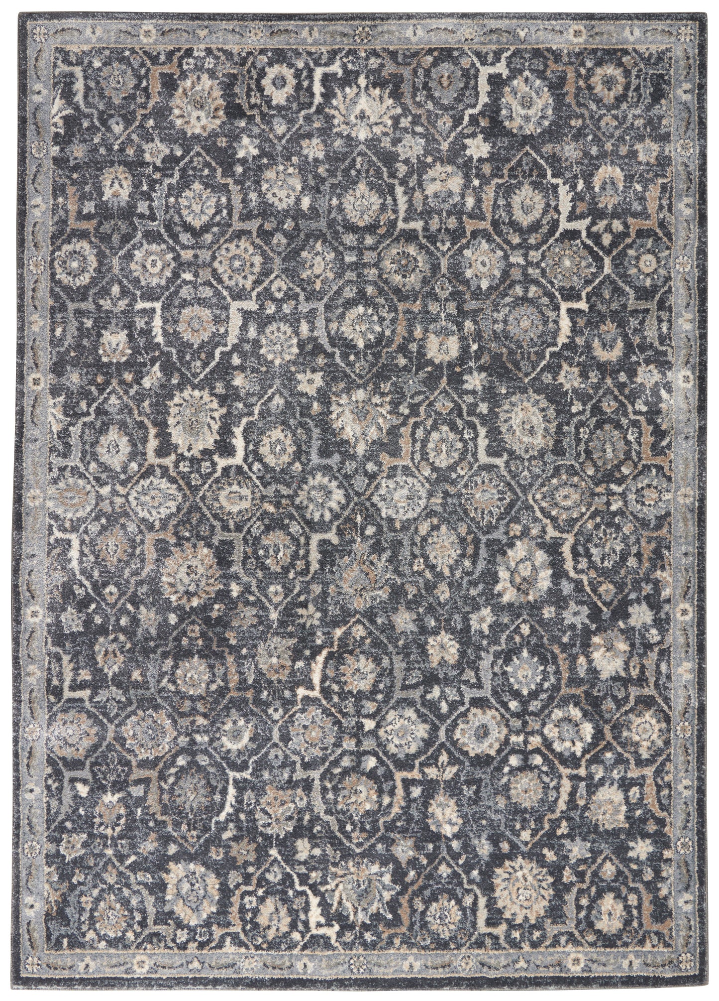 Nourison Home Moroccan Celebration  Navy  Traditional