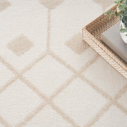 Nourison Home Grafix  Ivory Beige  Transitional
