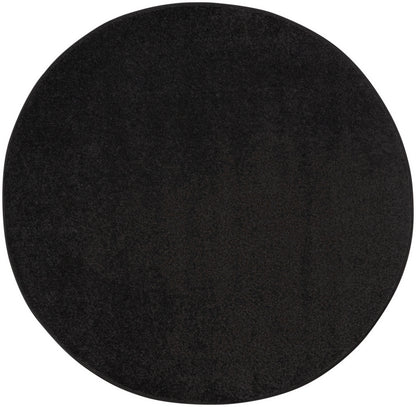Nourison Home Nourison Essentials NRE01 Black Contemporary Power-loomed Rug