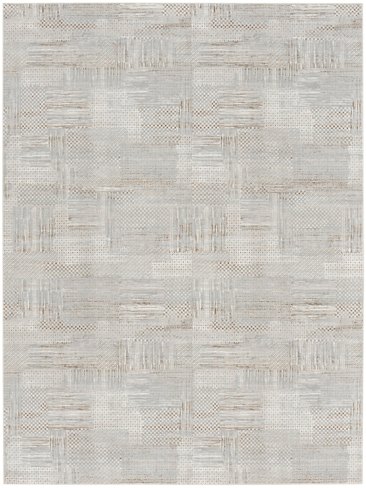 Nourison Home Glitz  Silver Grey  Contemporary