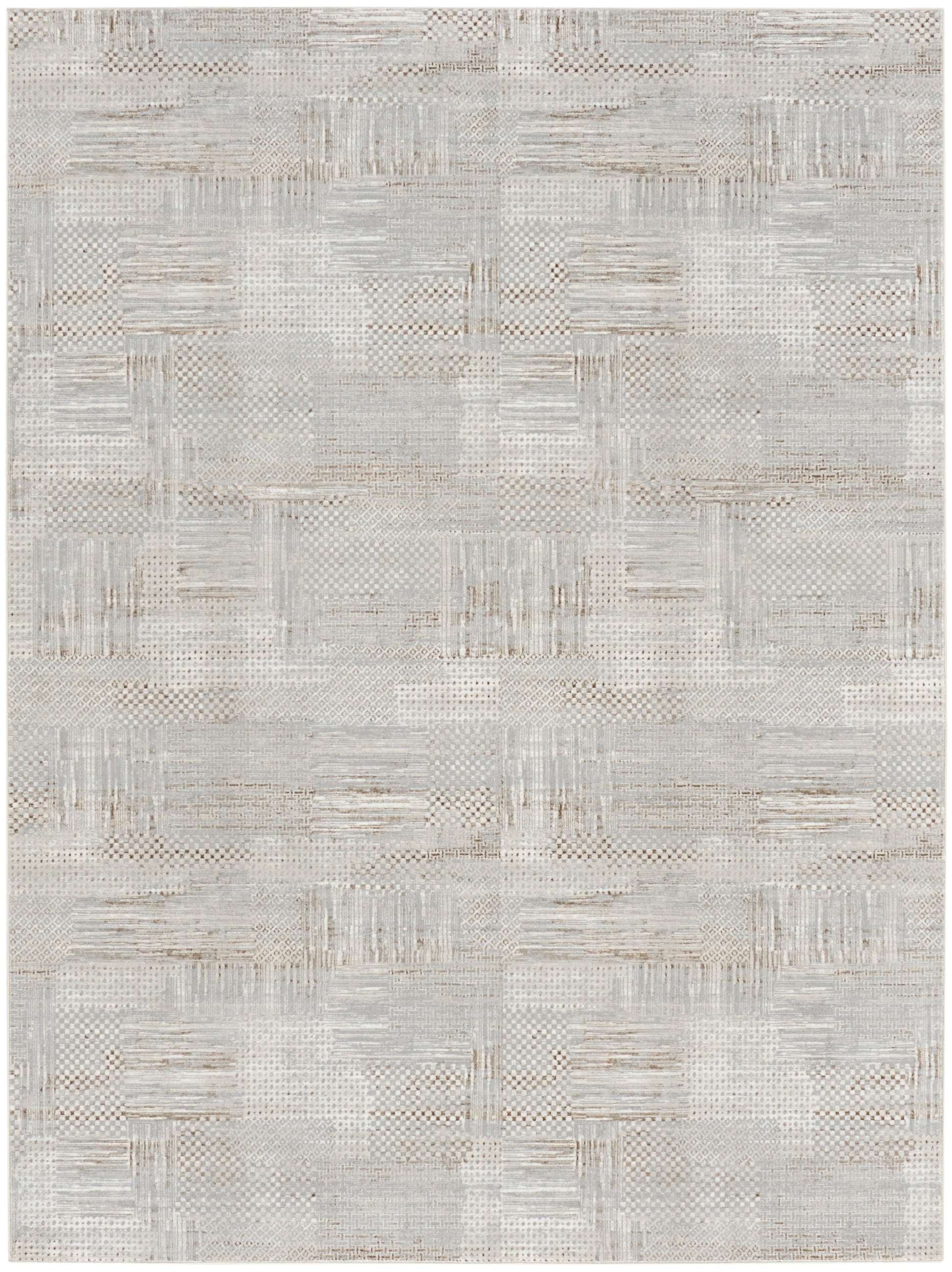 Nourison Home Glitz  Silver Grey  Contemporary