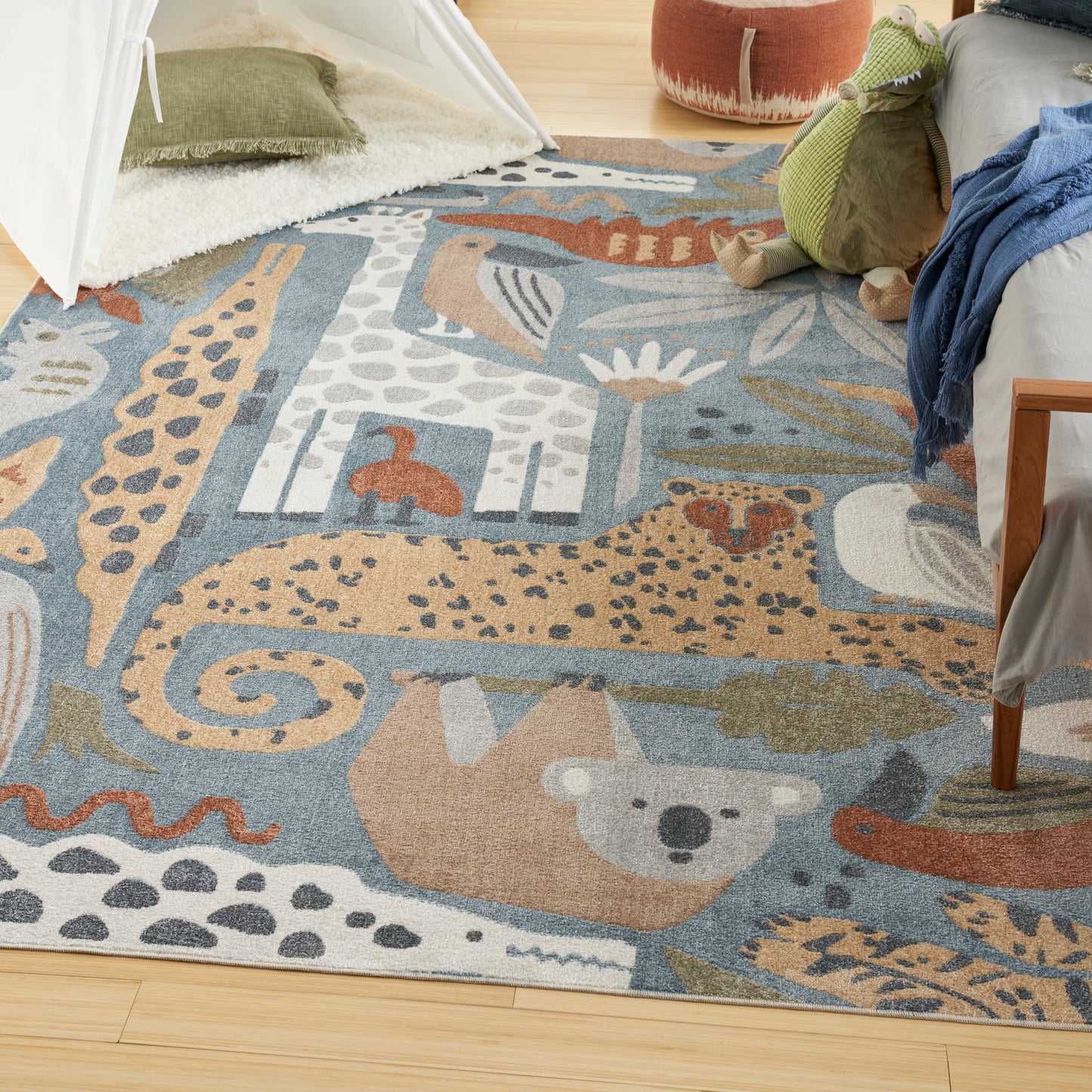 Nourison Home Astra Machine Washable  Multicolor  Contemporary