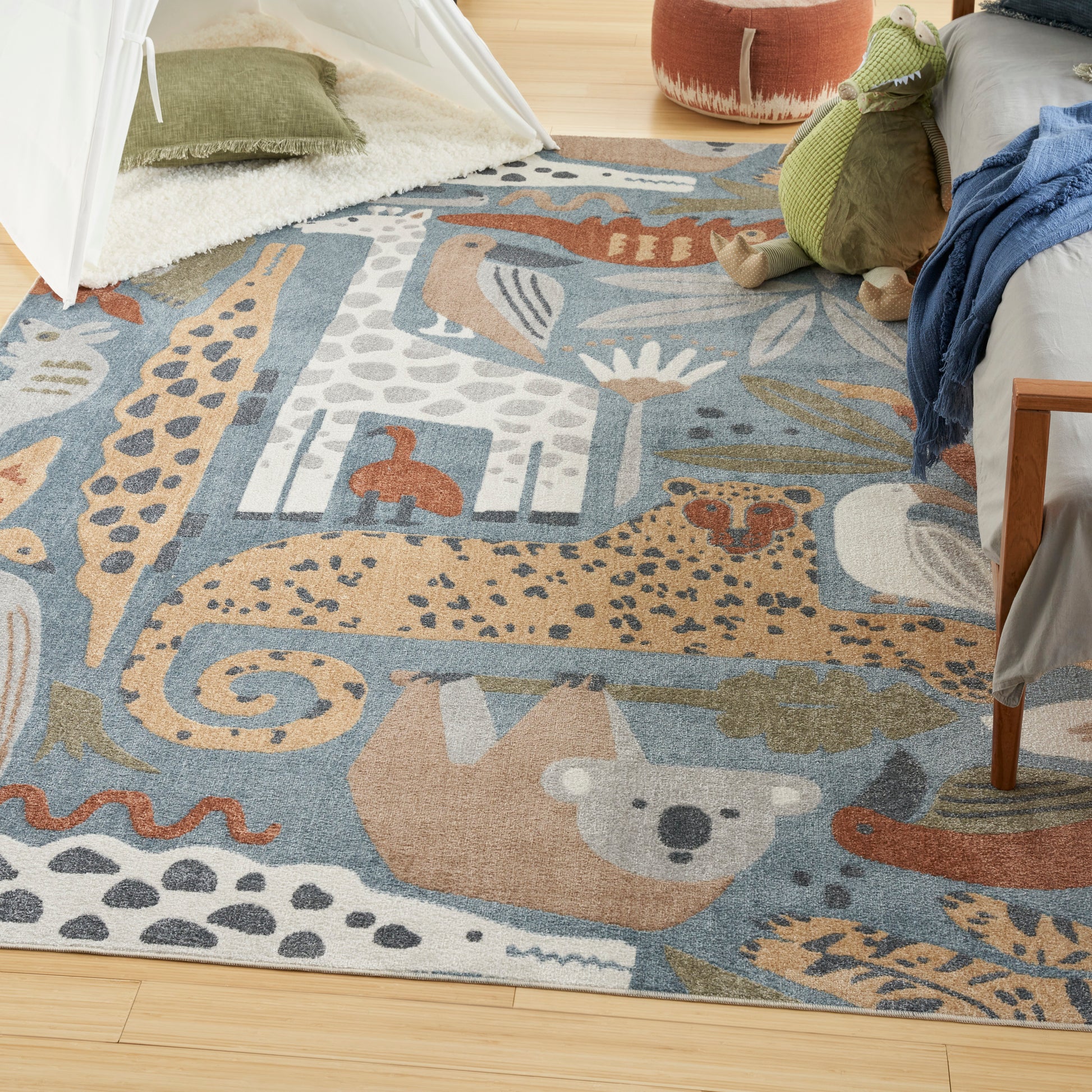 Nourison Home Astra Machine Washable  Multicolor  Contemporary