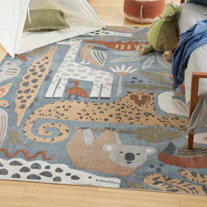 Nourison Home Astra Machine Washable  Multicolor  Contemporary