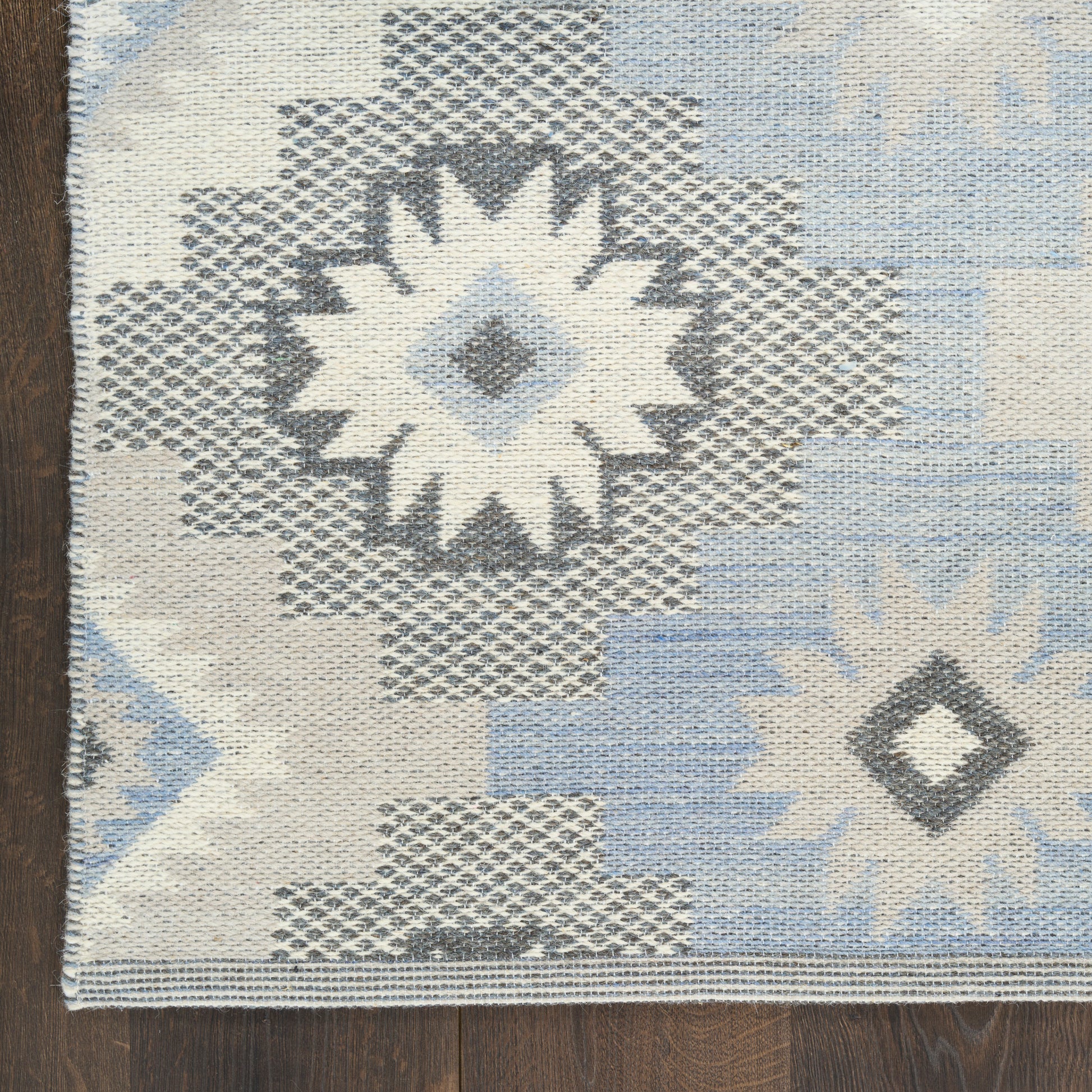 Nourison Home Copenhagen  Ivory Blue  Contemporary