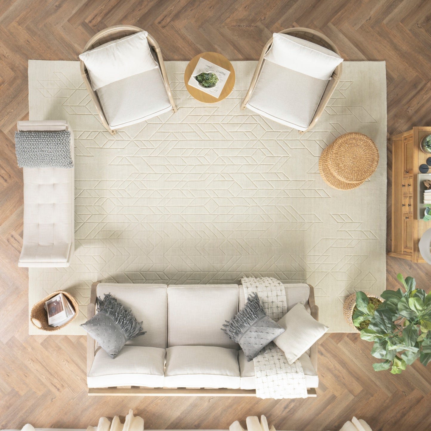 Nourison Home Alessia  Ivory  Contemporary