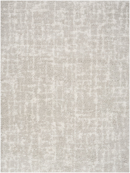 Nourison Home Modern Shag MMD06 Grey Ivory Contemporary Power-loomed Rug