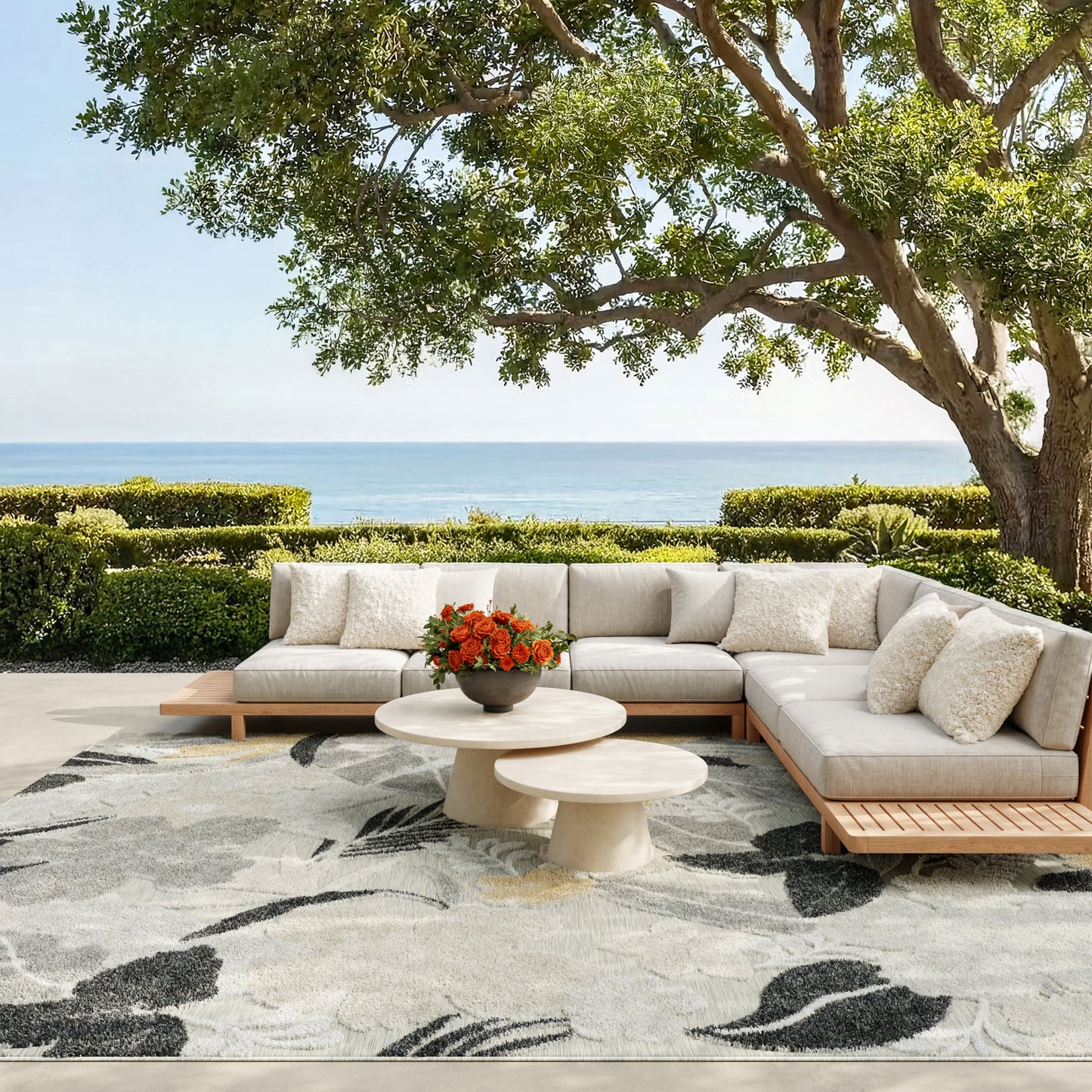 Nourison Home Suncoast  Grey  Contemporary