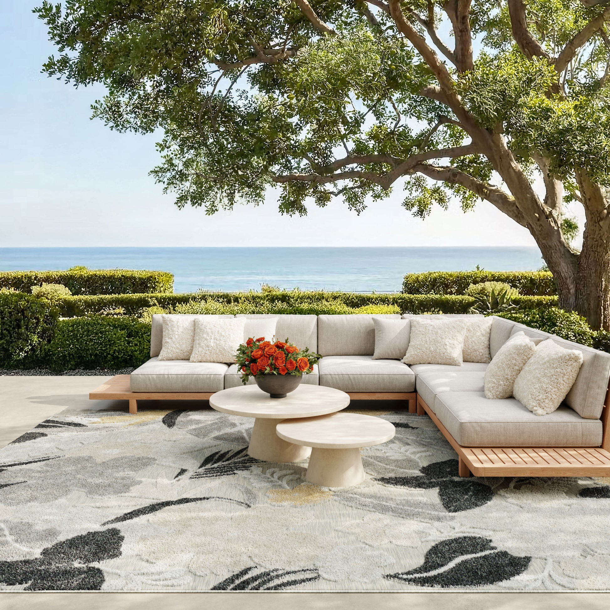 Nourison Home Suncoast  Grey  Contemporary