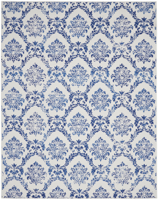 Nourison Home Whimsicle  Ivory Navy  Contemporary