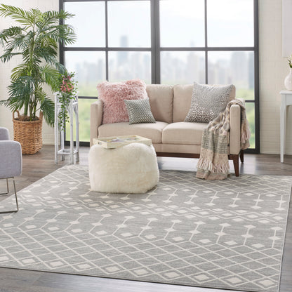 Nourison Home Grafix  Grey  Transitional