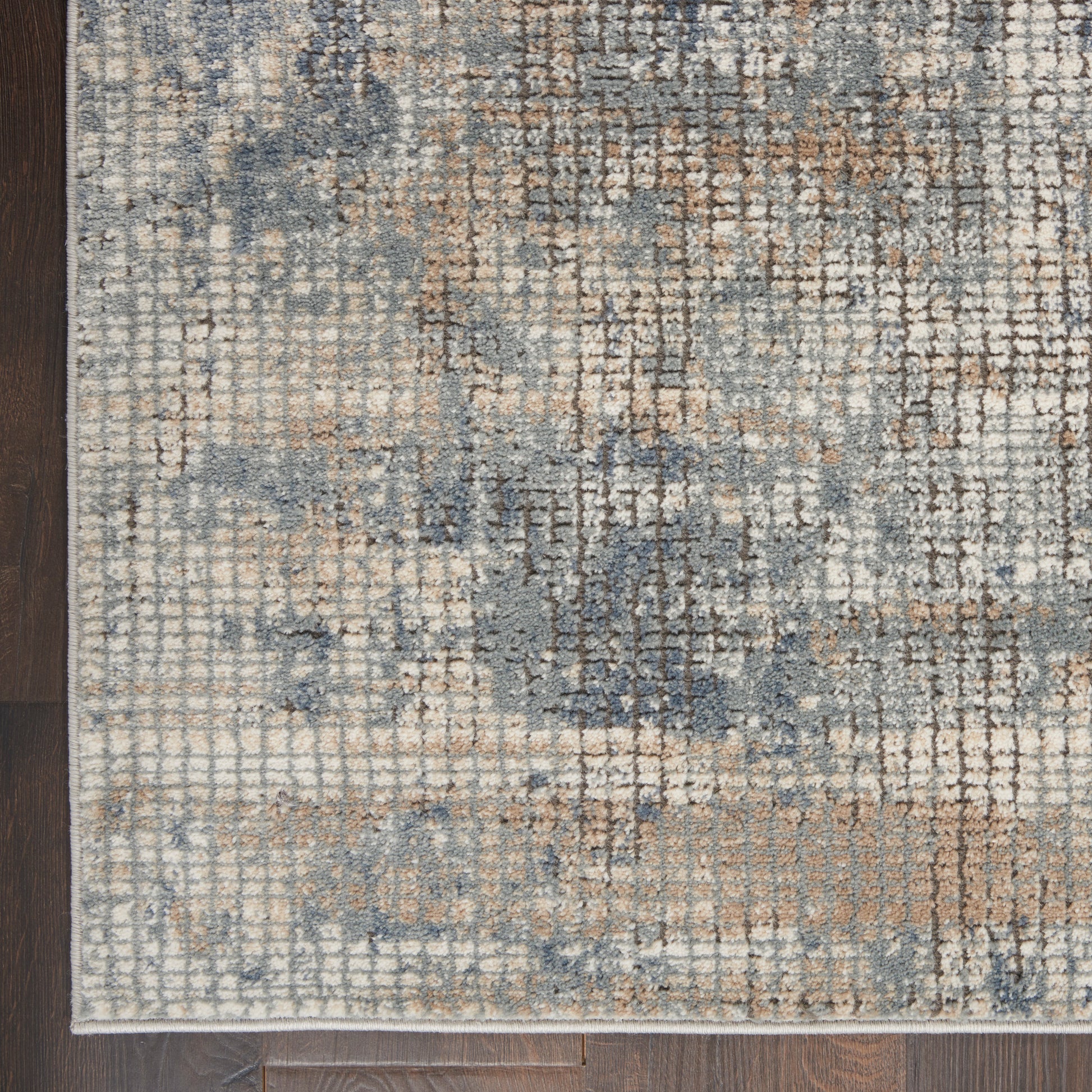 Nourison Home Quarry  Blue Beige  Contemporary