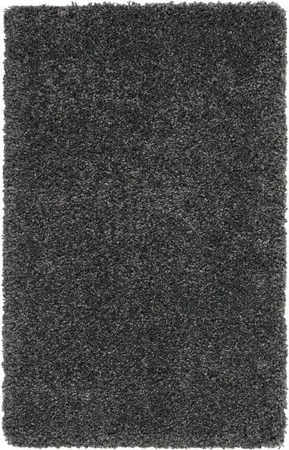 Nourison Home Malibu Shag MSG01 Dark Grey Contemporary Power-loomed Rug