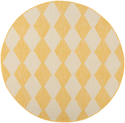 Nourison Home Positano POS04 Yellow Contemporary Power-loomed Rug