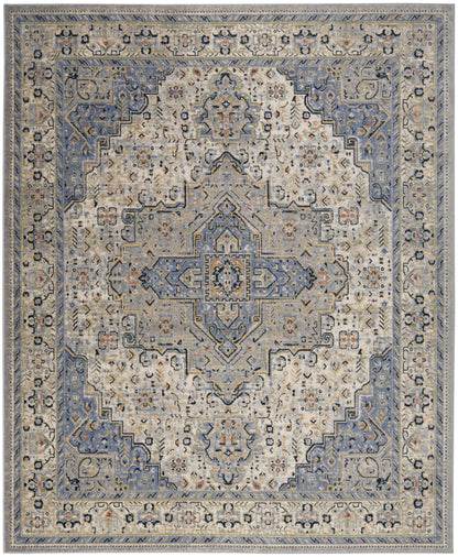 Nourison Home Nourison Essentials Persian NRE07 Blue Traditional Power-loomed Rug