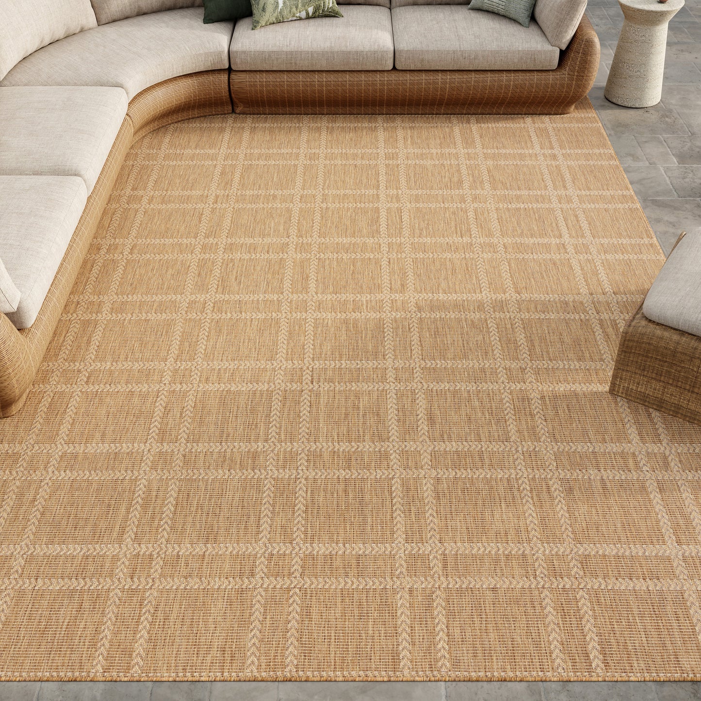 Nourison Home Horizon Indoor/Outdoor  Natural  Contemporary