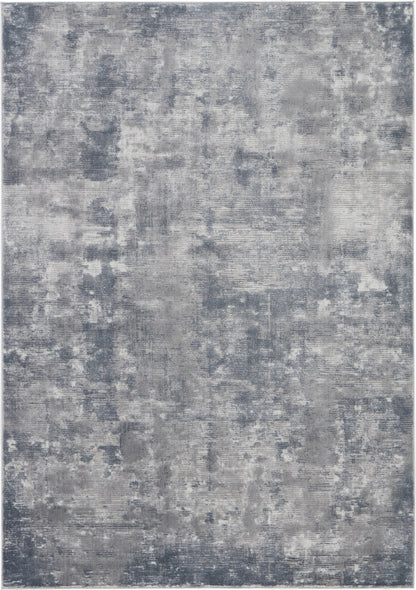 Nourison Home Rustic Textures RUS05 Grey Contemporary Power-loomed Rugs