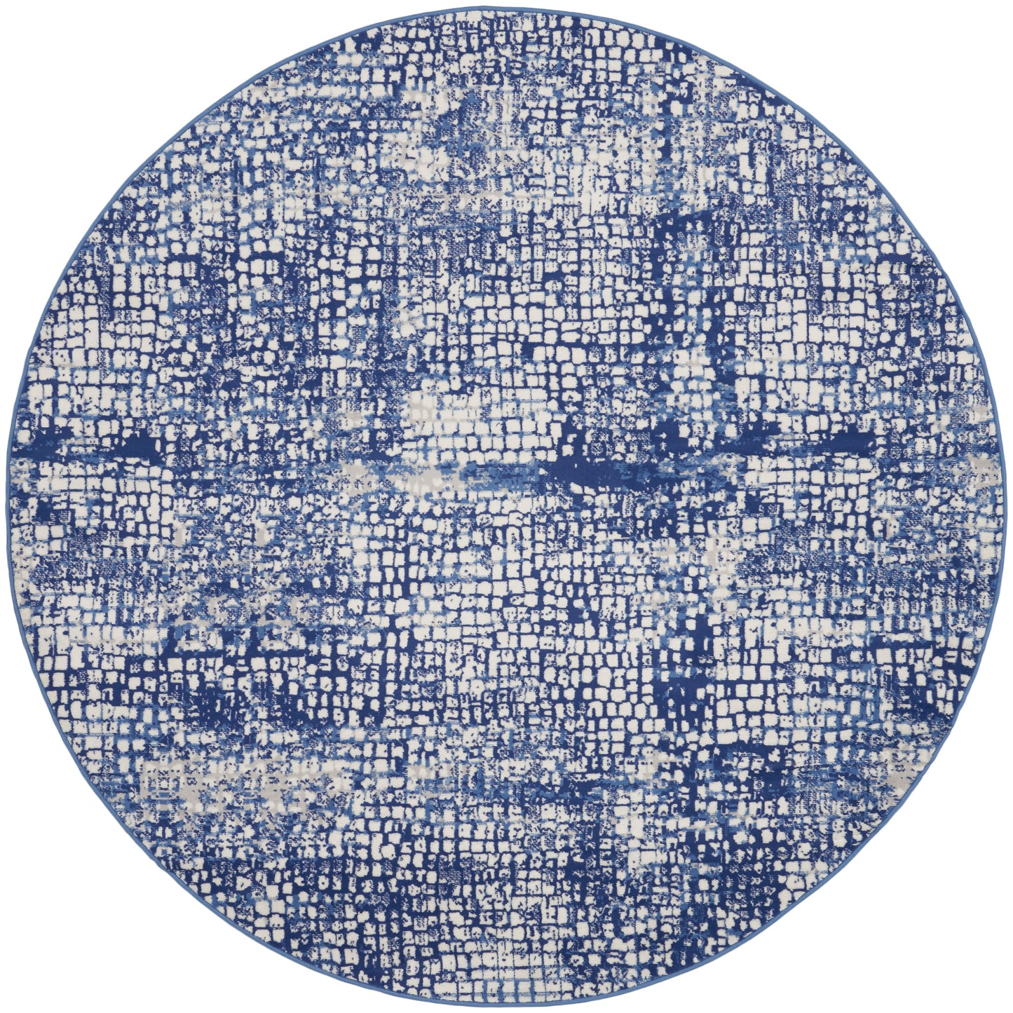 Nourison Home Whimsicle WHS07 Ivory Navy Contemporary Power-loomed Rug